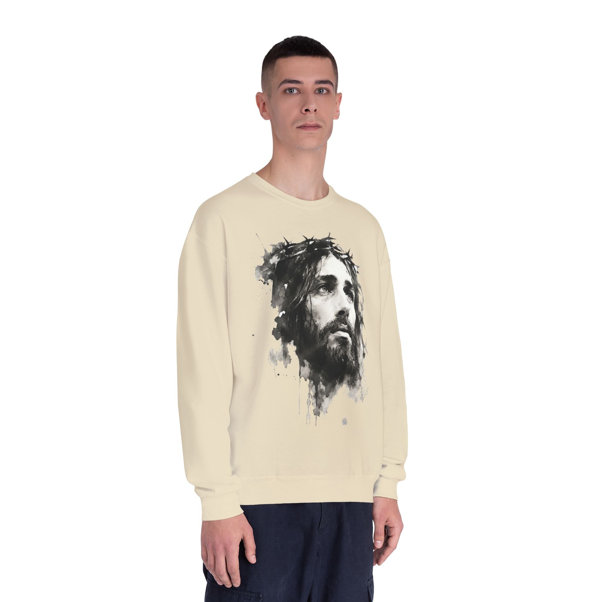 “Jesus water art” Unisex Crewneck Sweatshirt