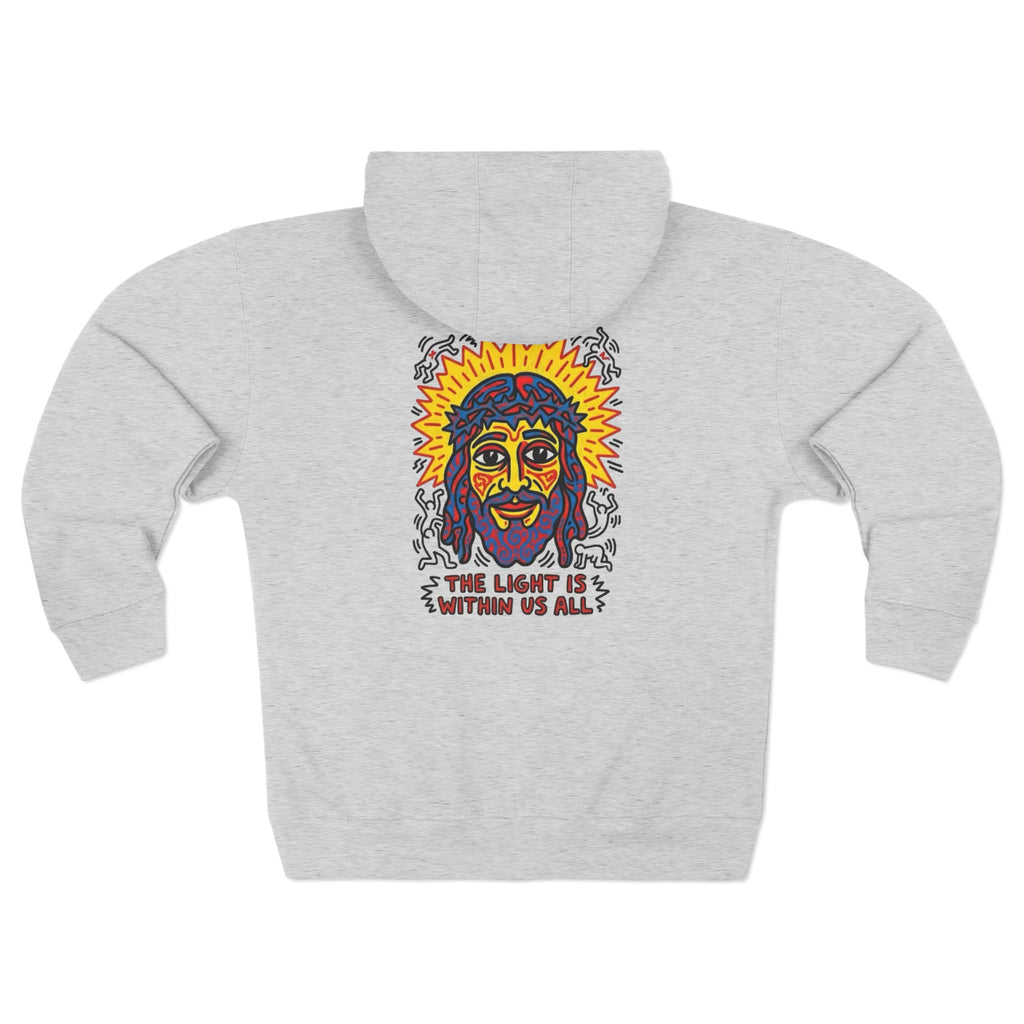 “The light” Unisex Zip Hoodie