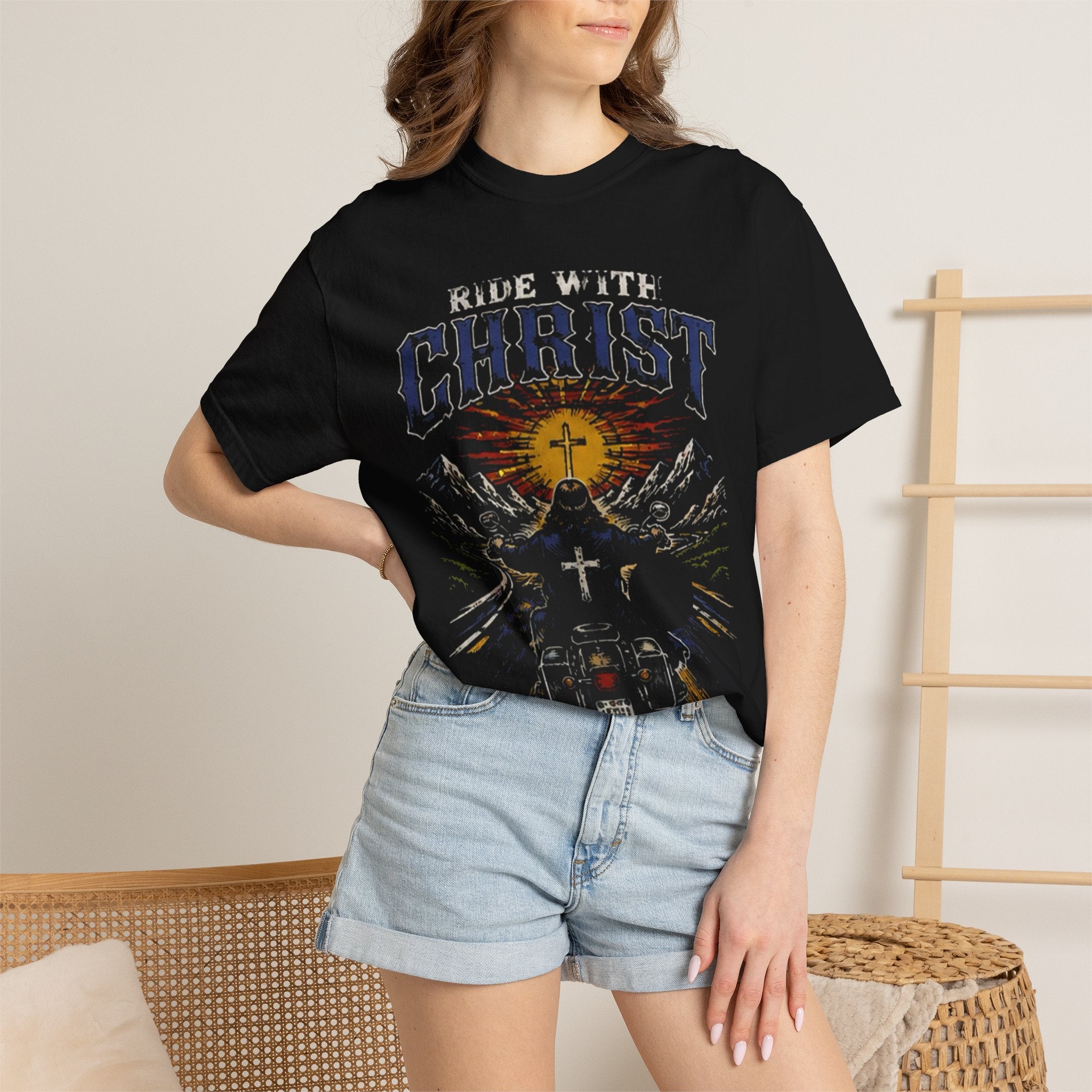 “ Ride with Christ “ Unisex T-shirt