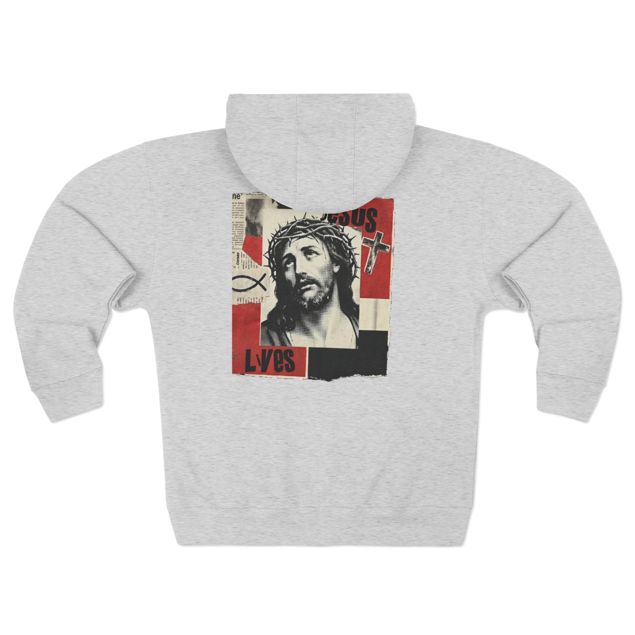 “Jesus lives” Unisex Zip Hoodie