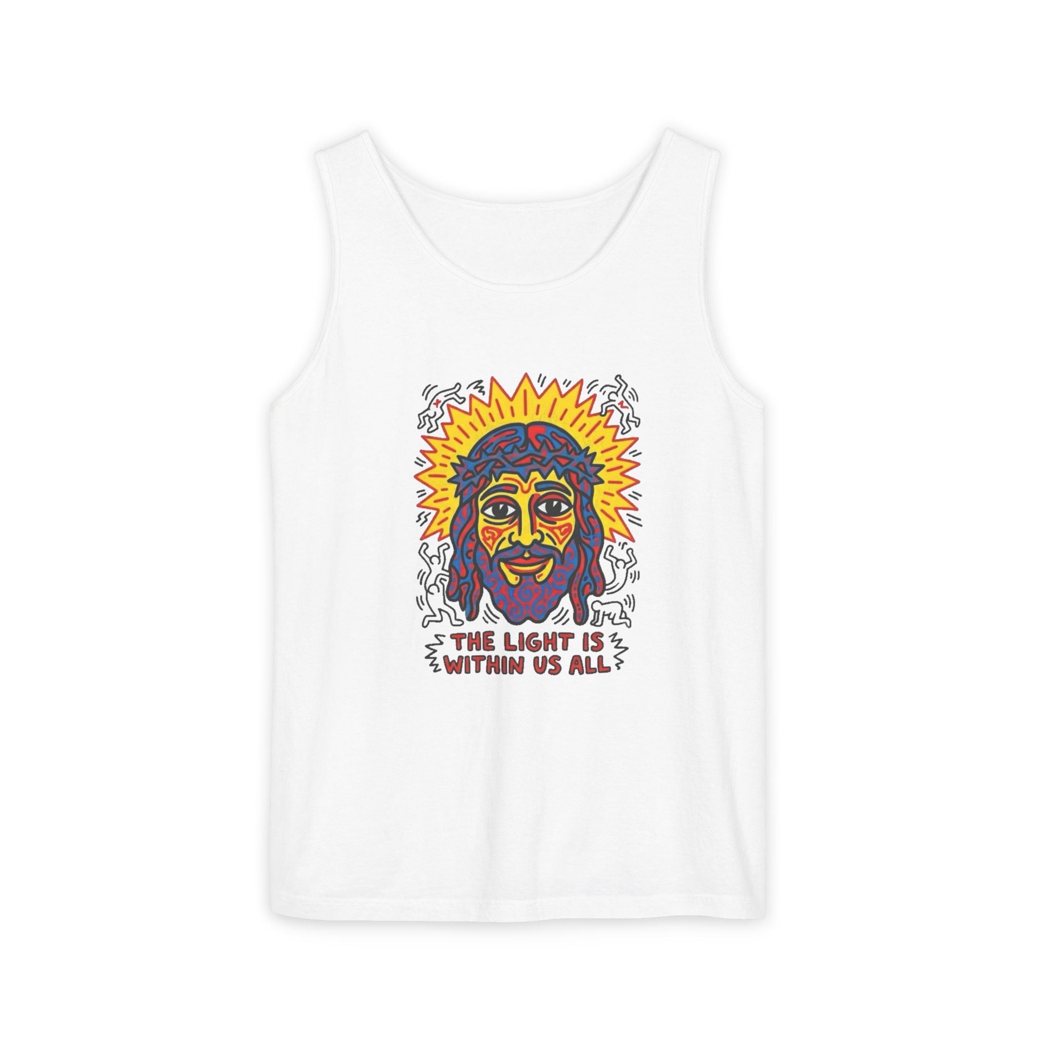 “The light” Unisex Garment-Dyed Tank Top