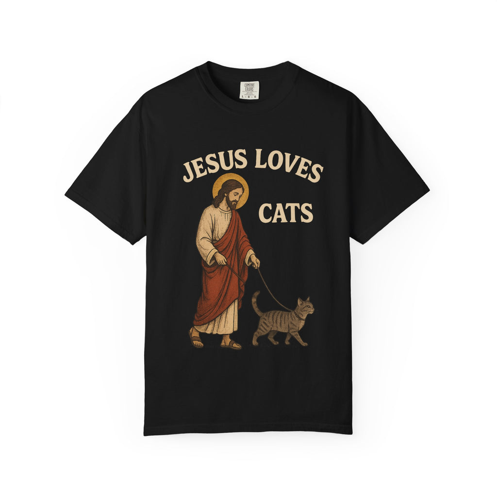 Jesus Loves Cats T-Shirt, Unisex