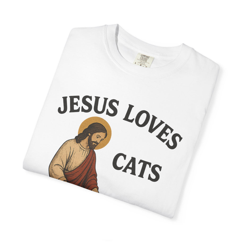 Jesus Loves Cats T-Shirt, Unisex