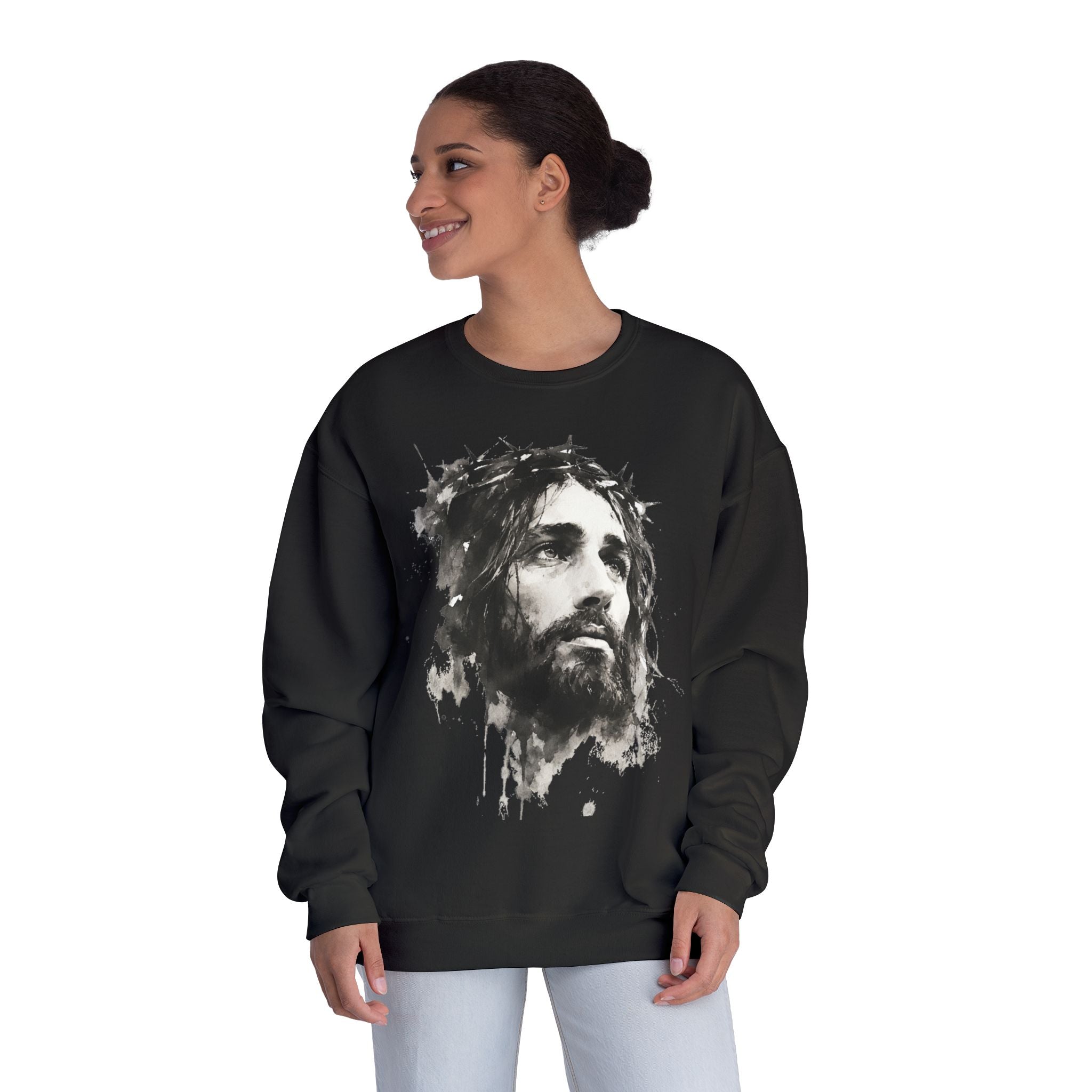 “Jesus water art” Unisex Crewneck Sweatshirt
