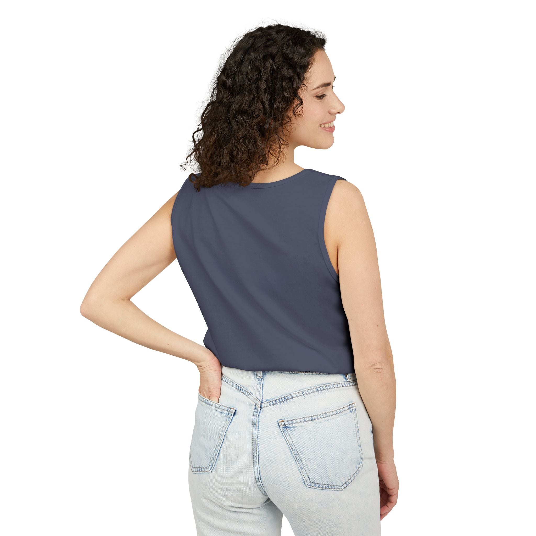 “The light” Unisex Garment-Dyed Tank Top