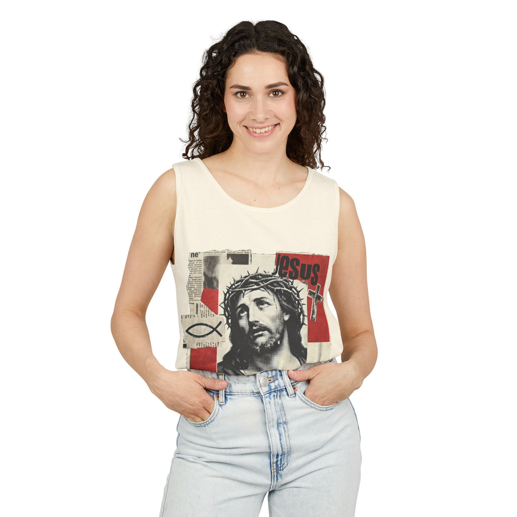 “Jesus lives” Unisex Tank Top
