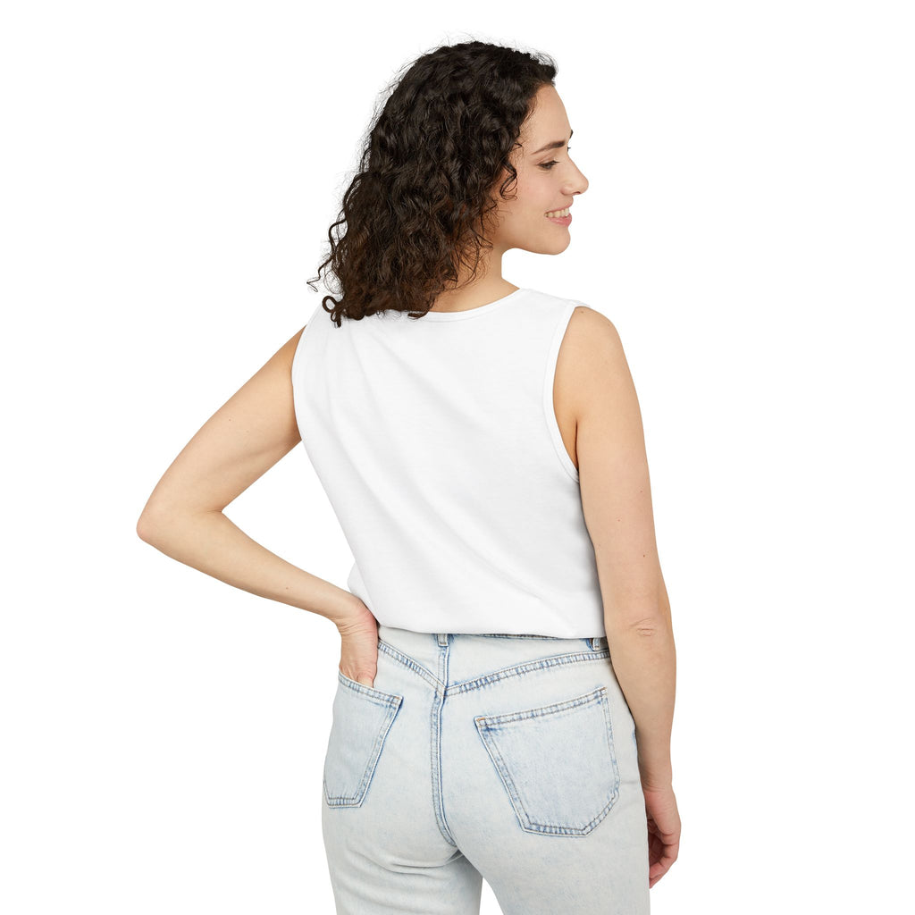 “The light” Unisex Garment-Dyed Tank Top