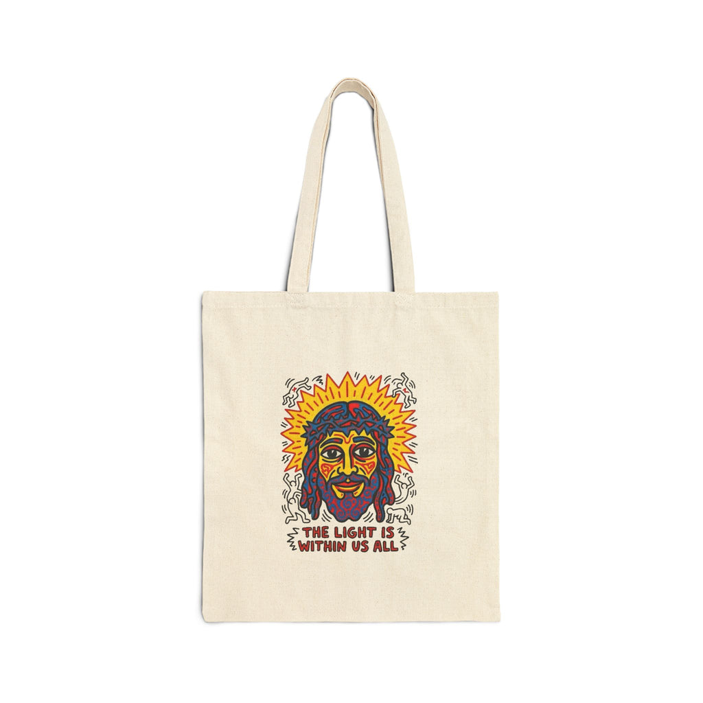 “The light” Cotton Canvas Tote Bag
