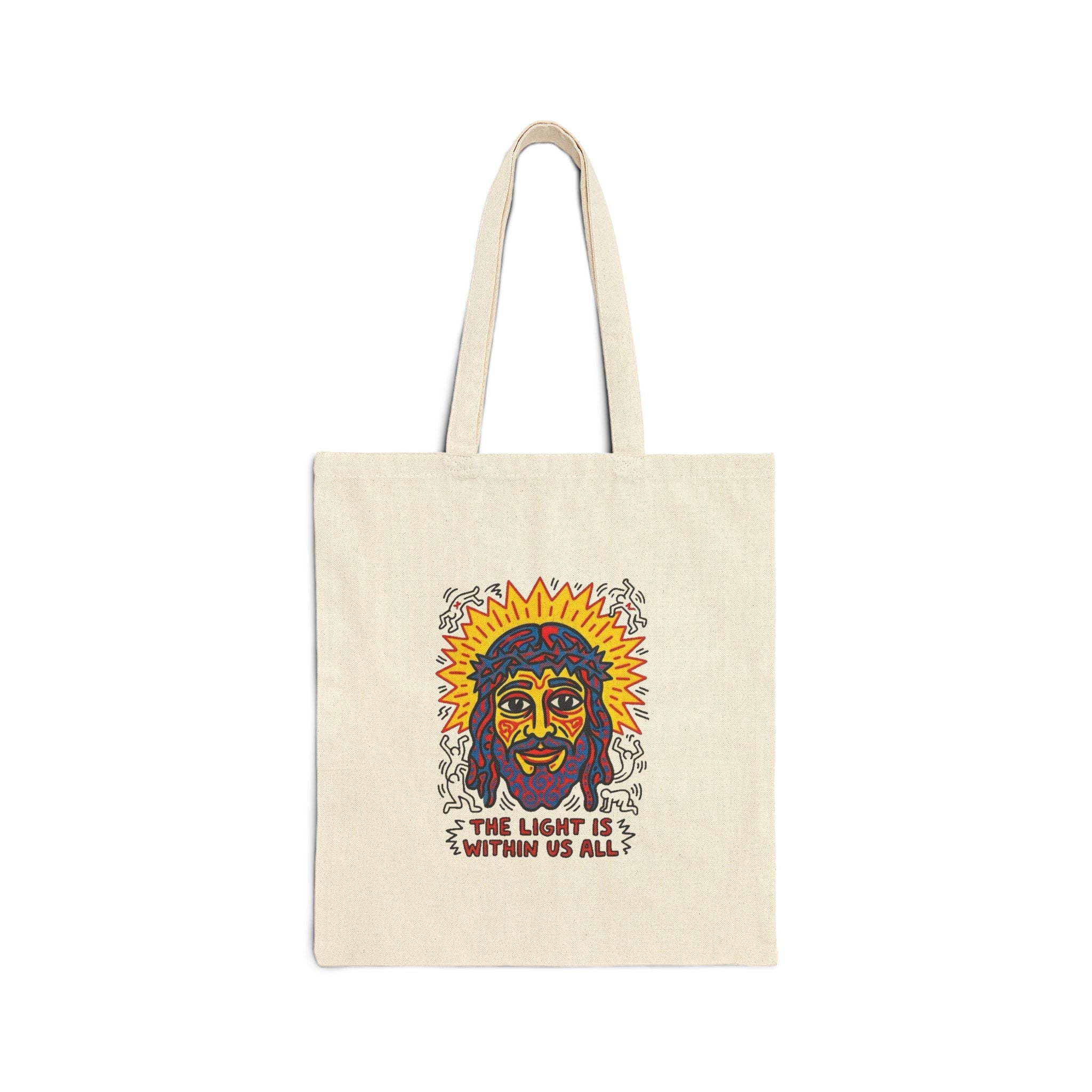 “The light” Cotton Canvas Tote Bag