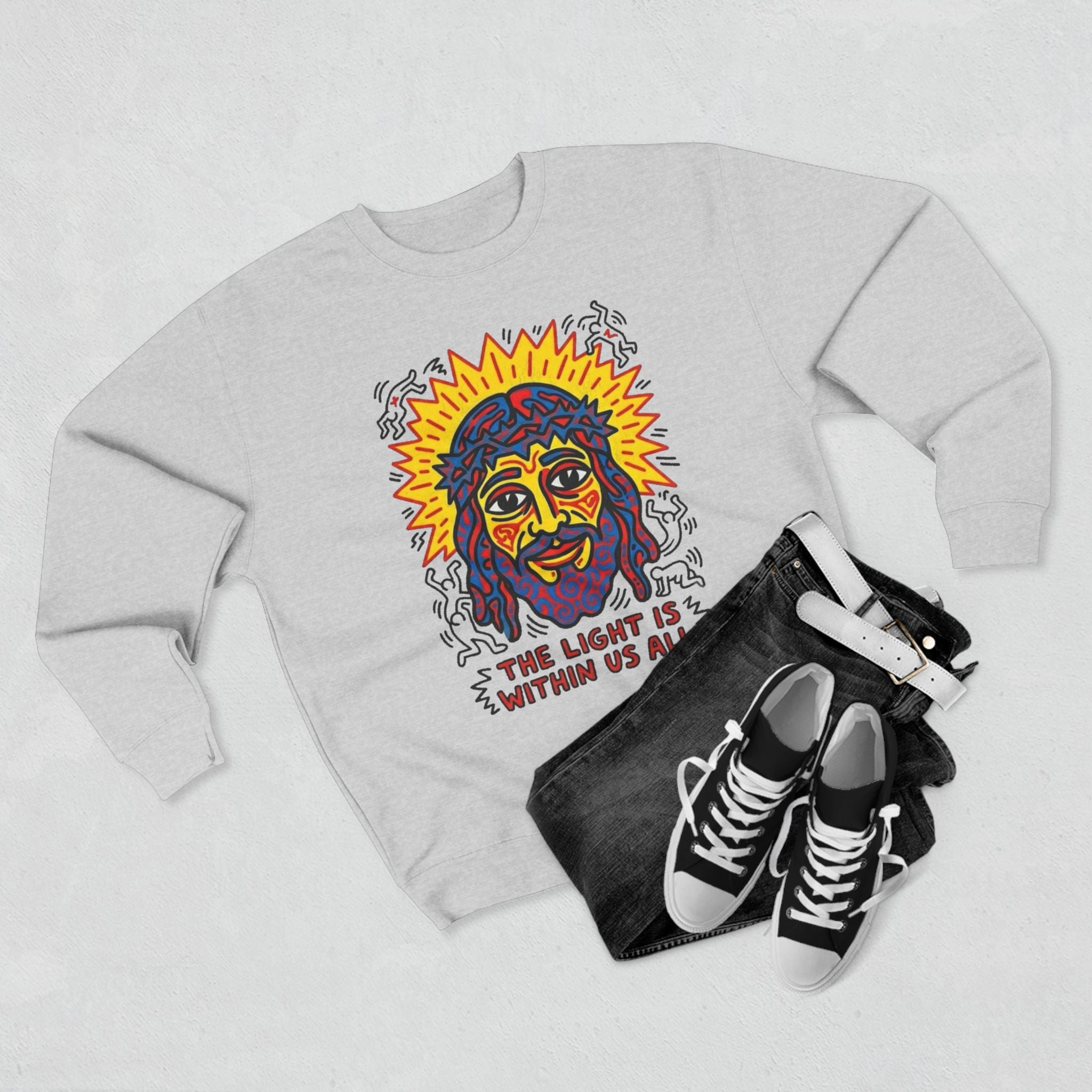 “The light” Unisex Crewneck Sweatshirt