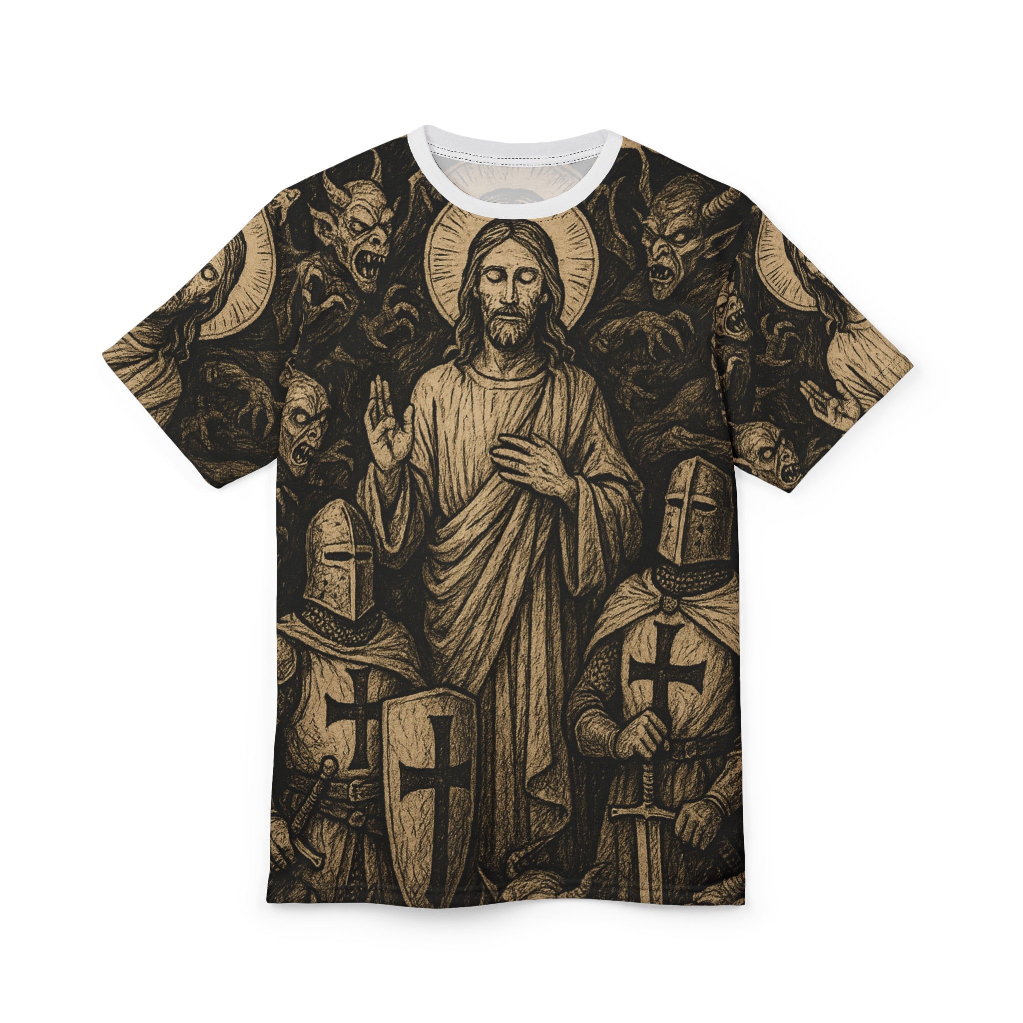 “Crusade” Unisex Cut & Sew Tee (AOP)