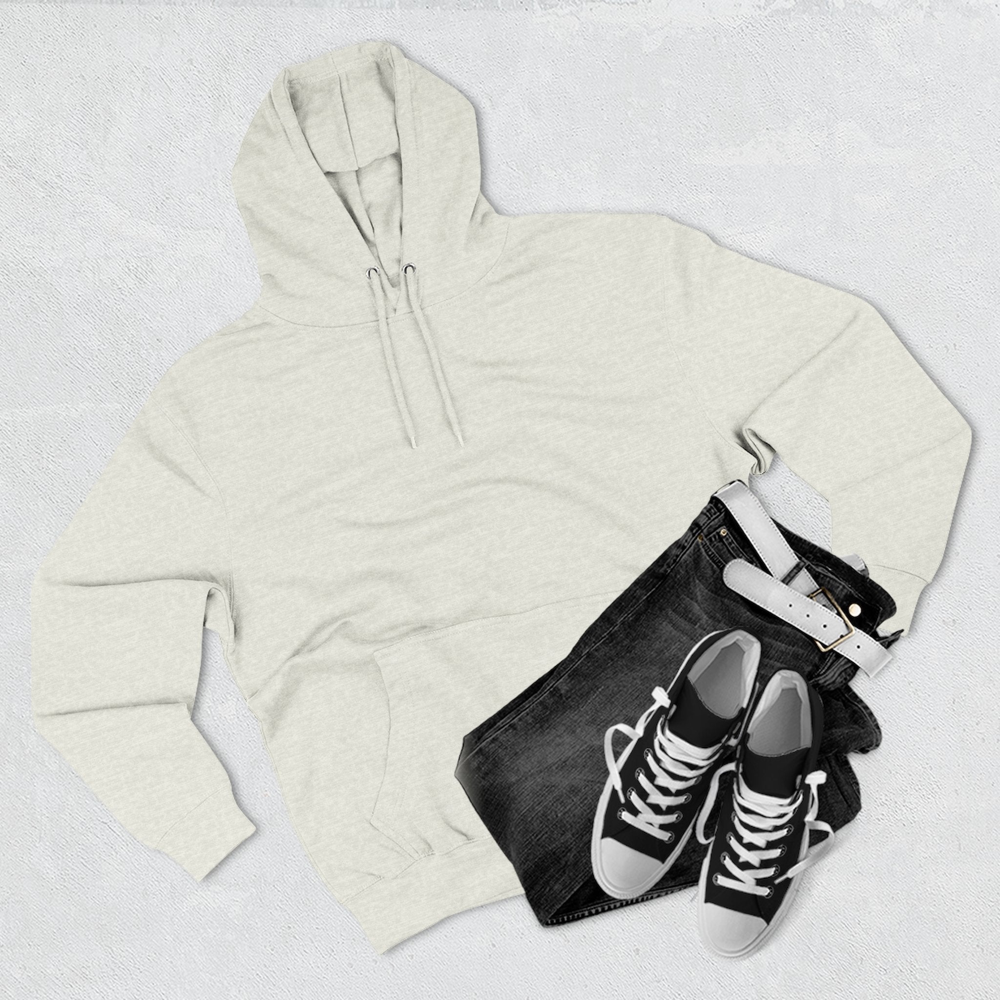 “Jesus lives”Three-Panel Fleece Hoodie