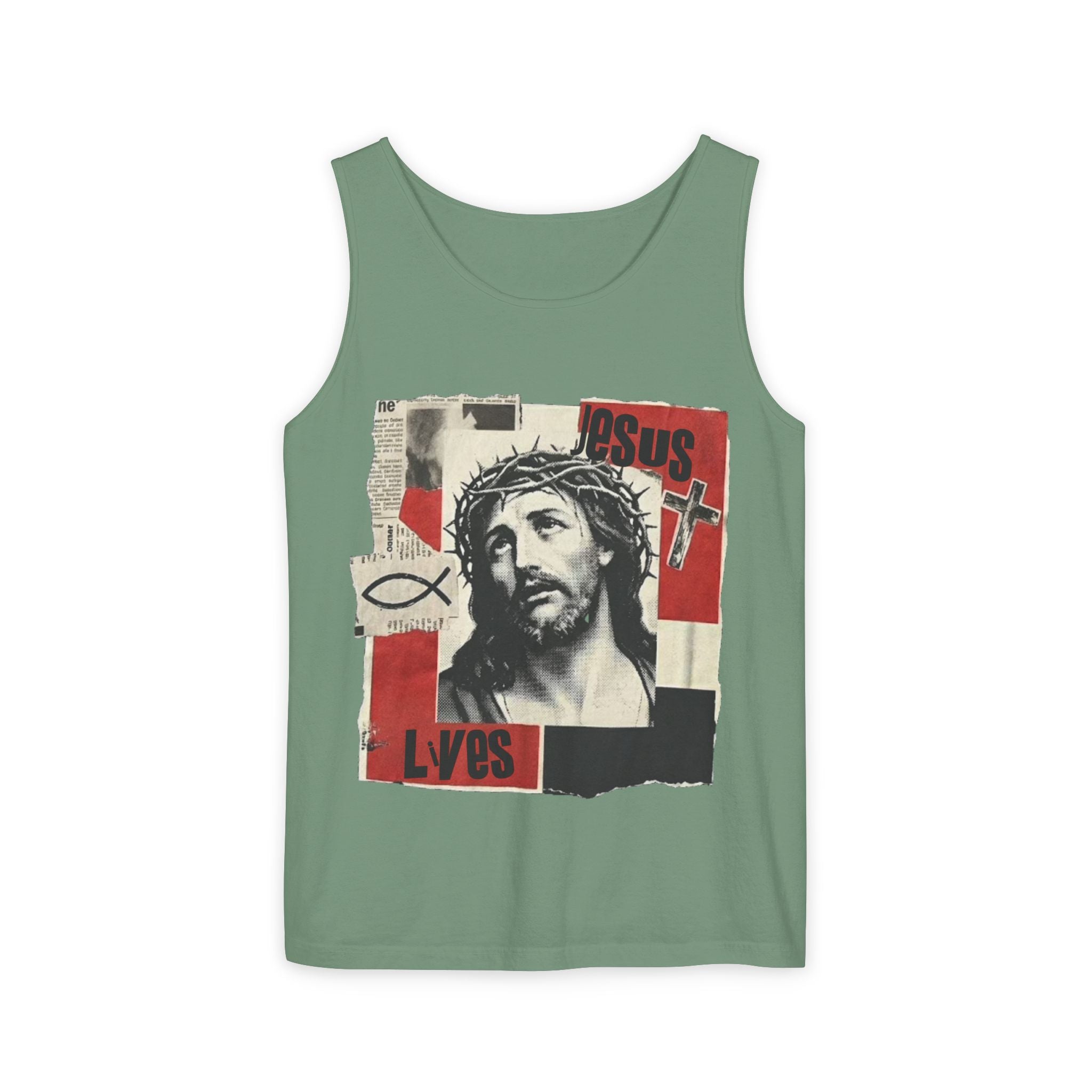 “Jesus lives” Unisex Tank Top