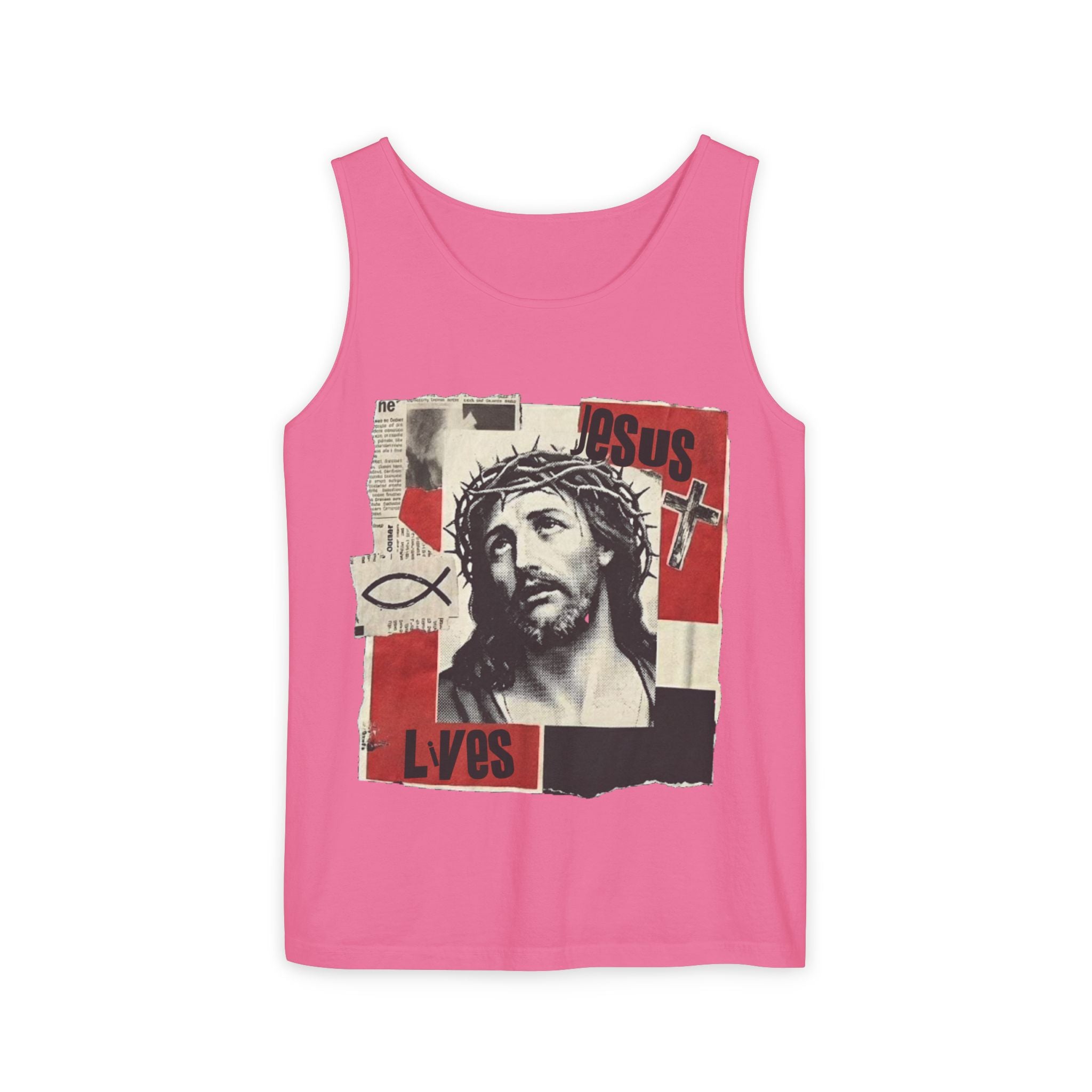 “Jesus lives” Unisex Tank Top