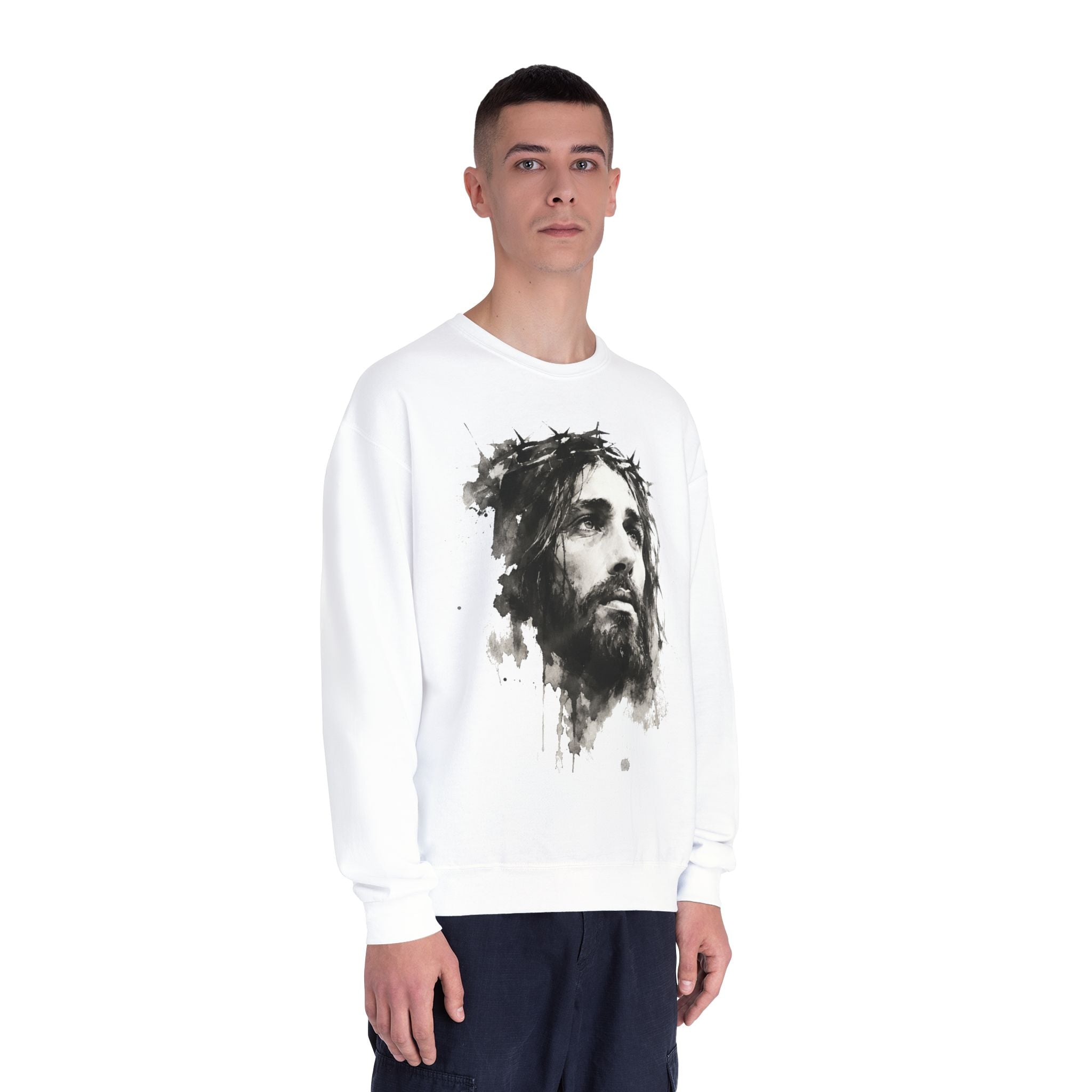 “Jesus water art” Unisex Crewneck Sweatshirt