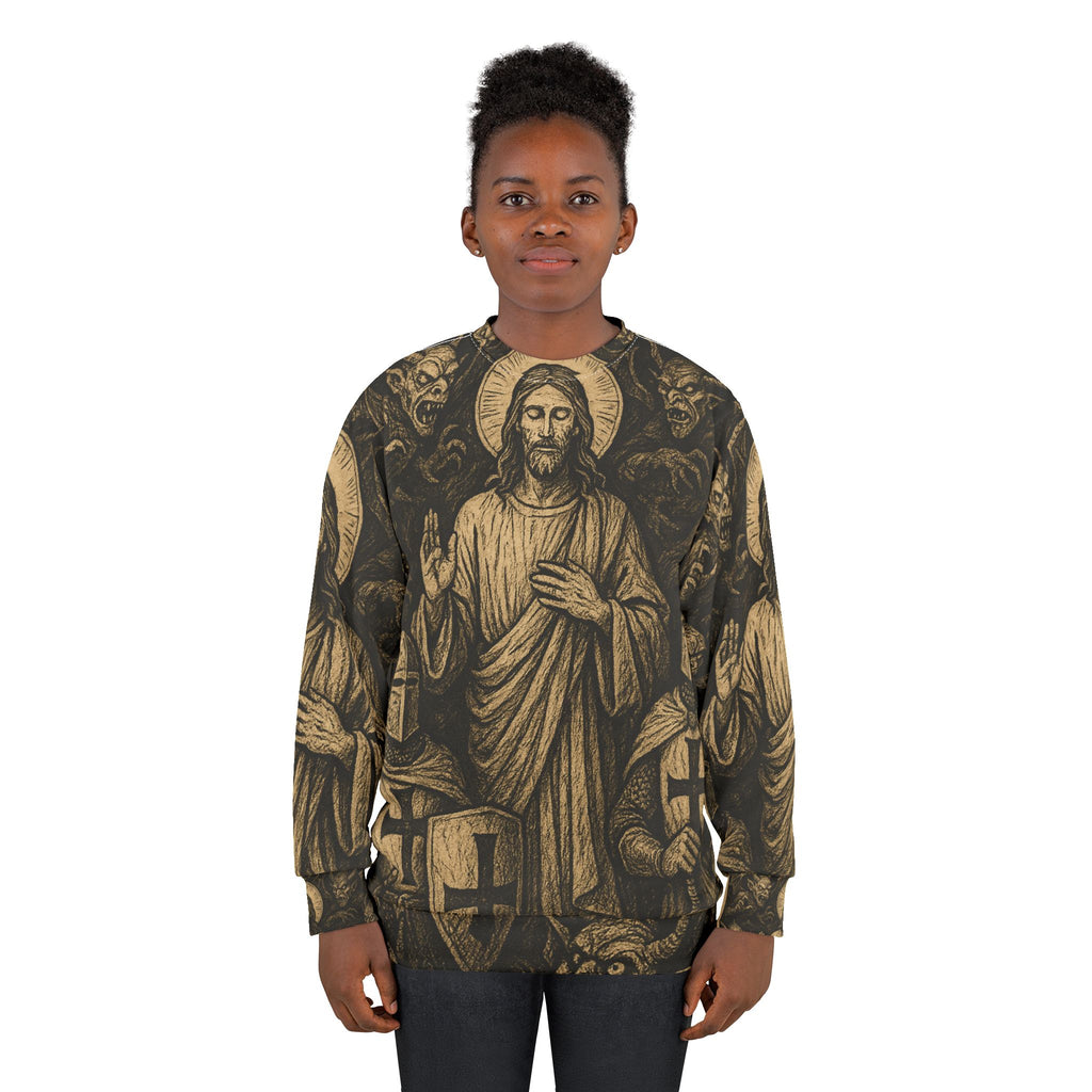 “ Crusade” AOP Unisex Crewneck Sweatshirt