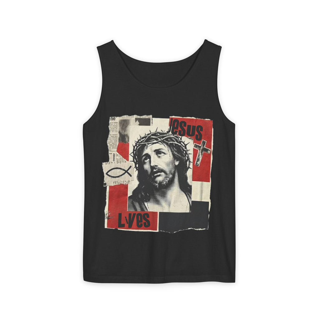 “Jesus lives” Unisex Tank Top