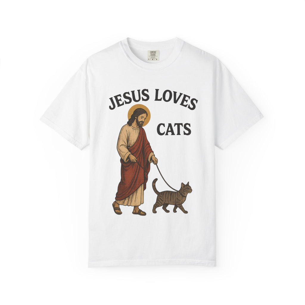 Jesus Loves Cats T-Shirt, Unisex