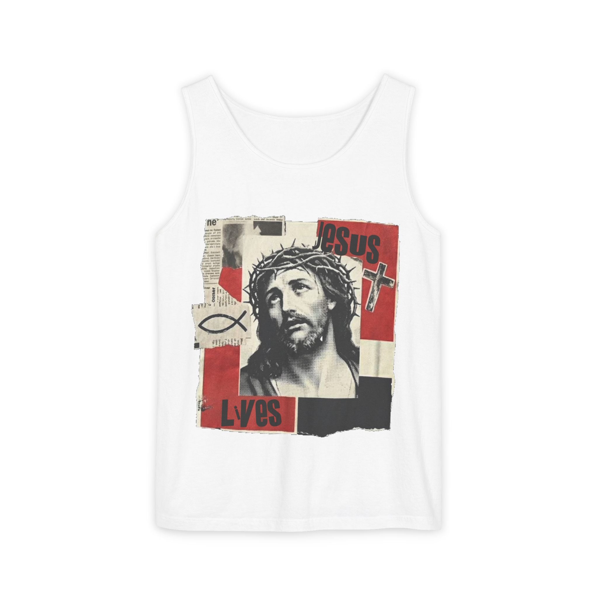 “Jesus lives” Unisex Tank Top
