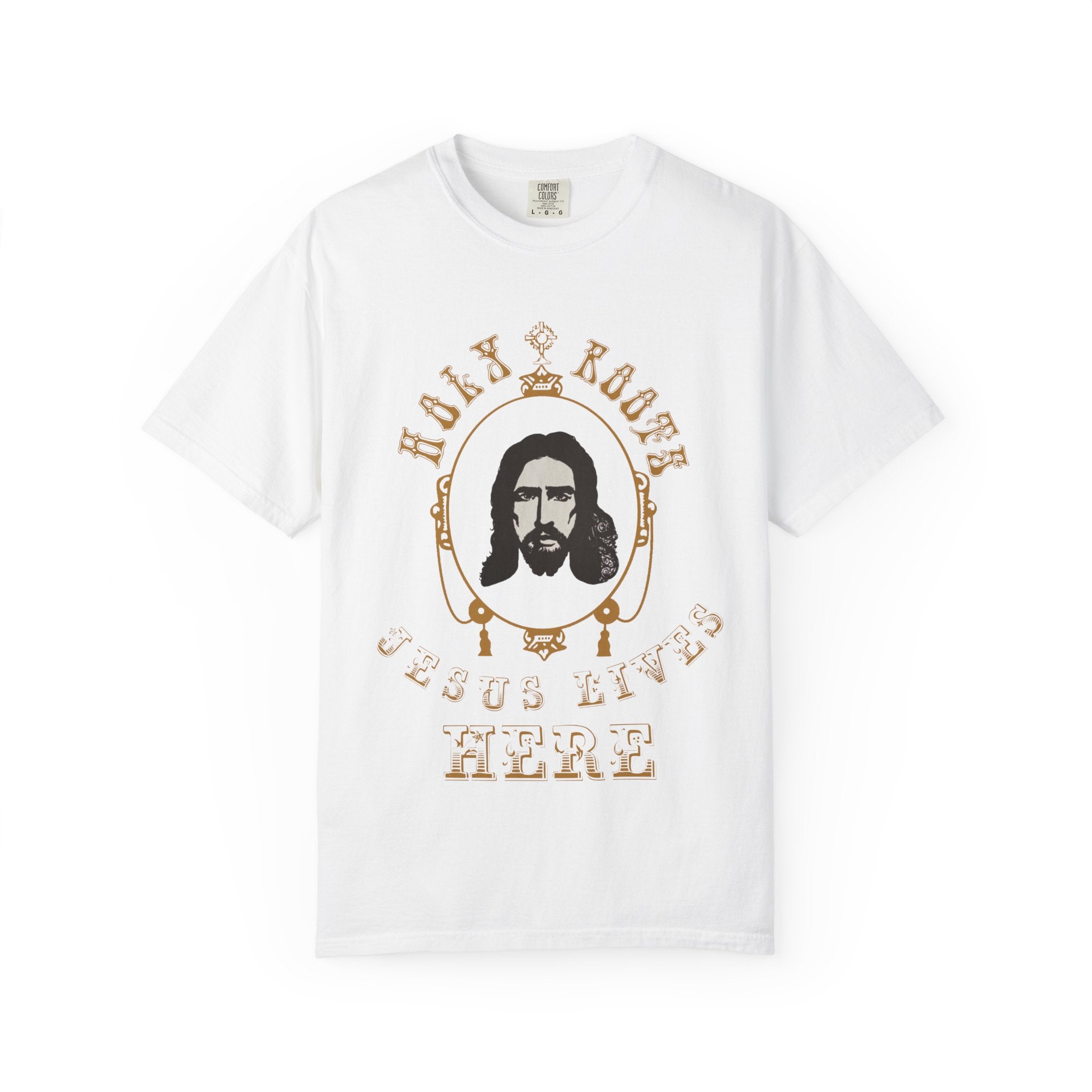 “ jesus lives here” Unisex t-shirt
