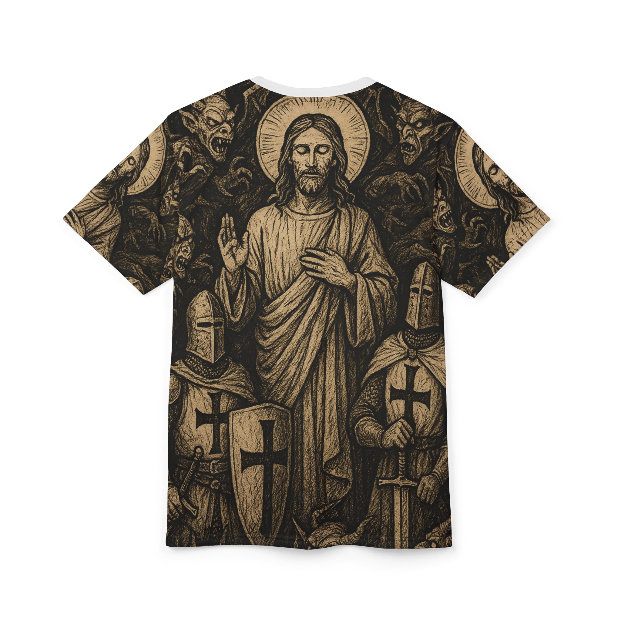 “Crusade” Unisex Cut & Sew Tee (AOP)