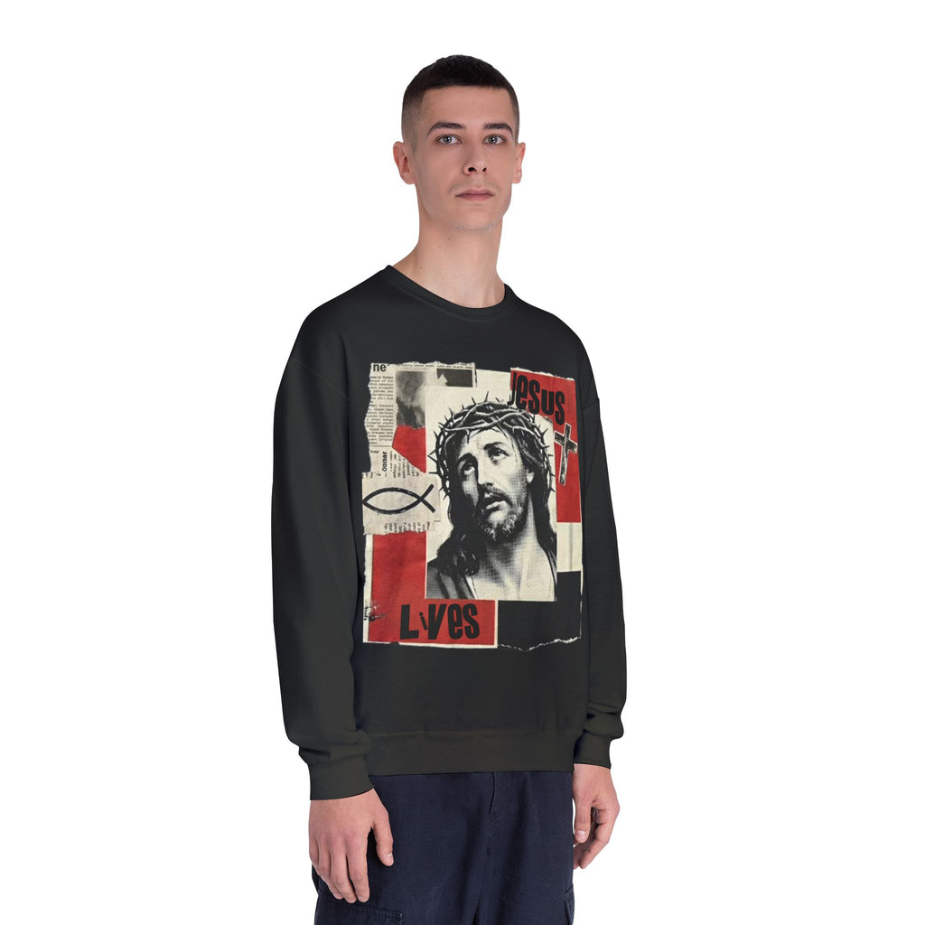 “Jesus lives”Unisex NuBlend® Crewneck Sweatshirt