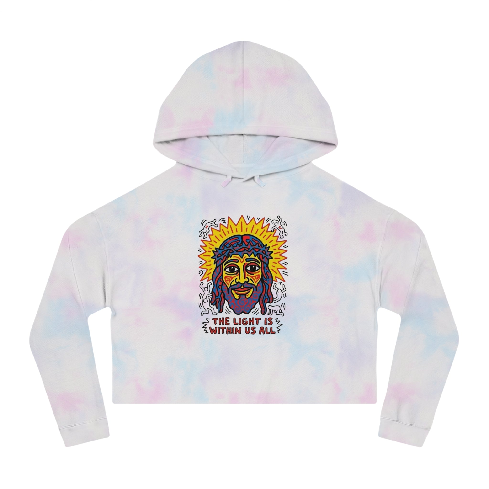 “The light” Women’s Cropped Hooded Sweatshirt