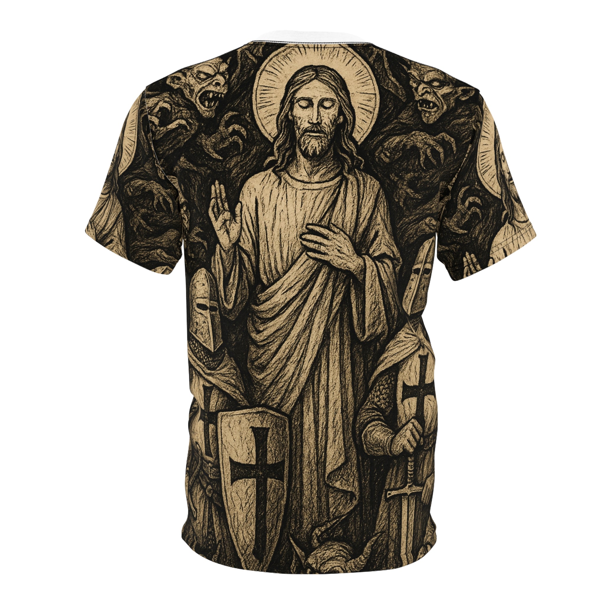 “Crusade” Unisex Cut & Sew Tee (AOP)