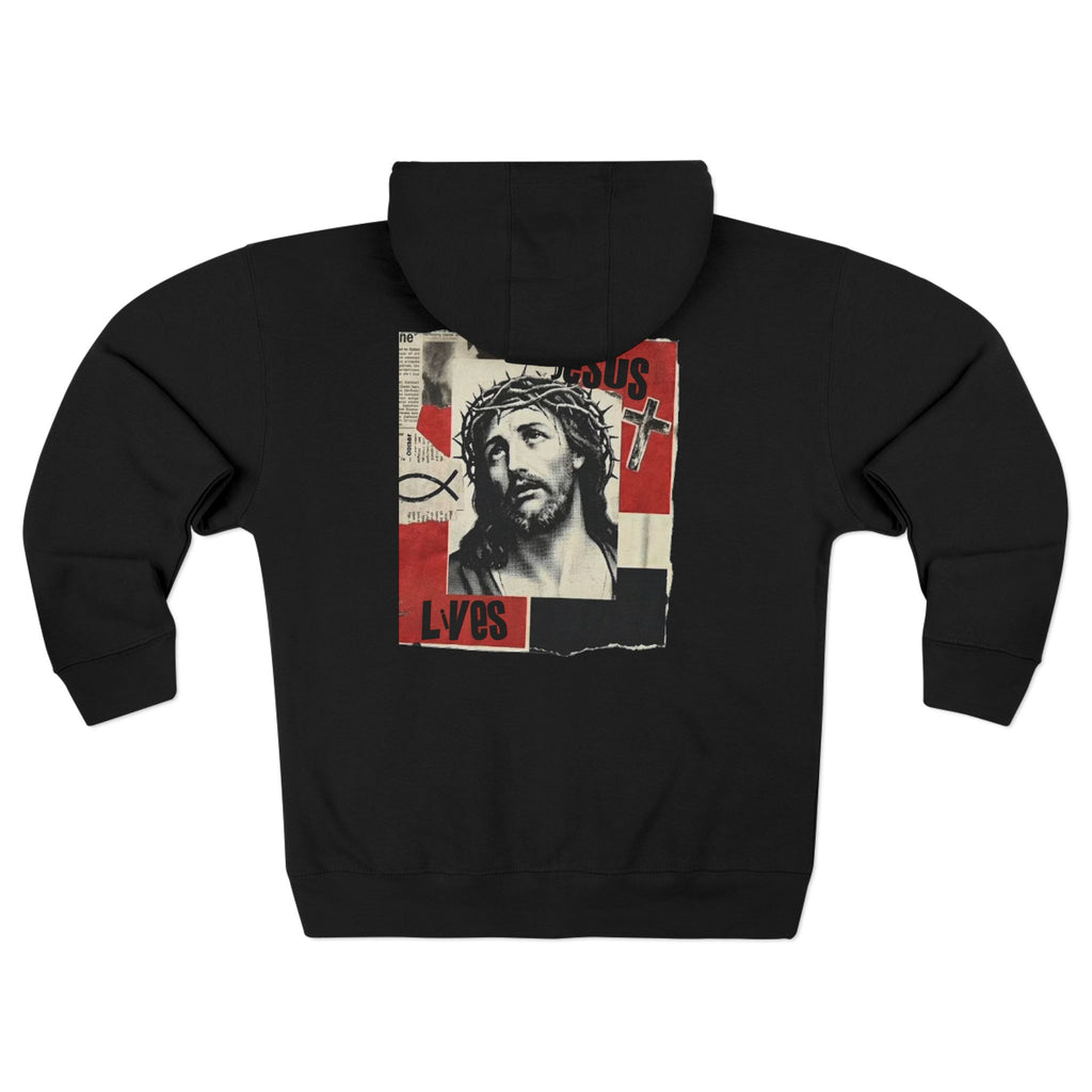 “Jesus lives” Unisex Zip Hoodie