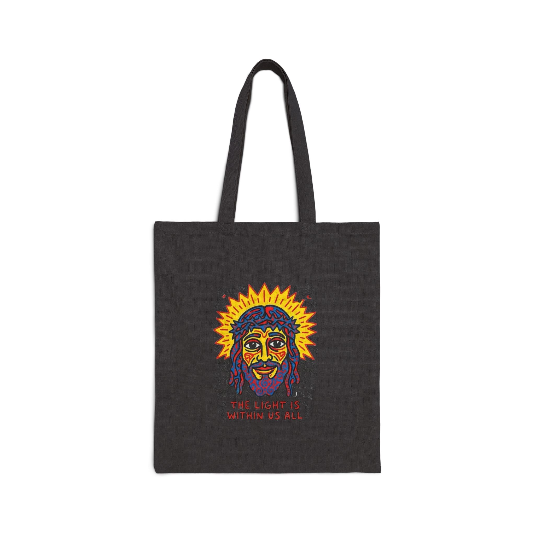 “The light” Cotton Canvas Tote Bag