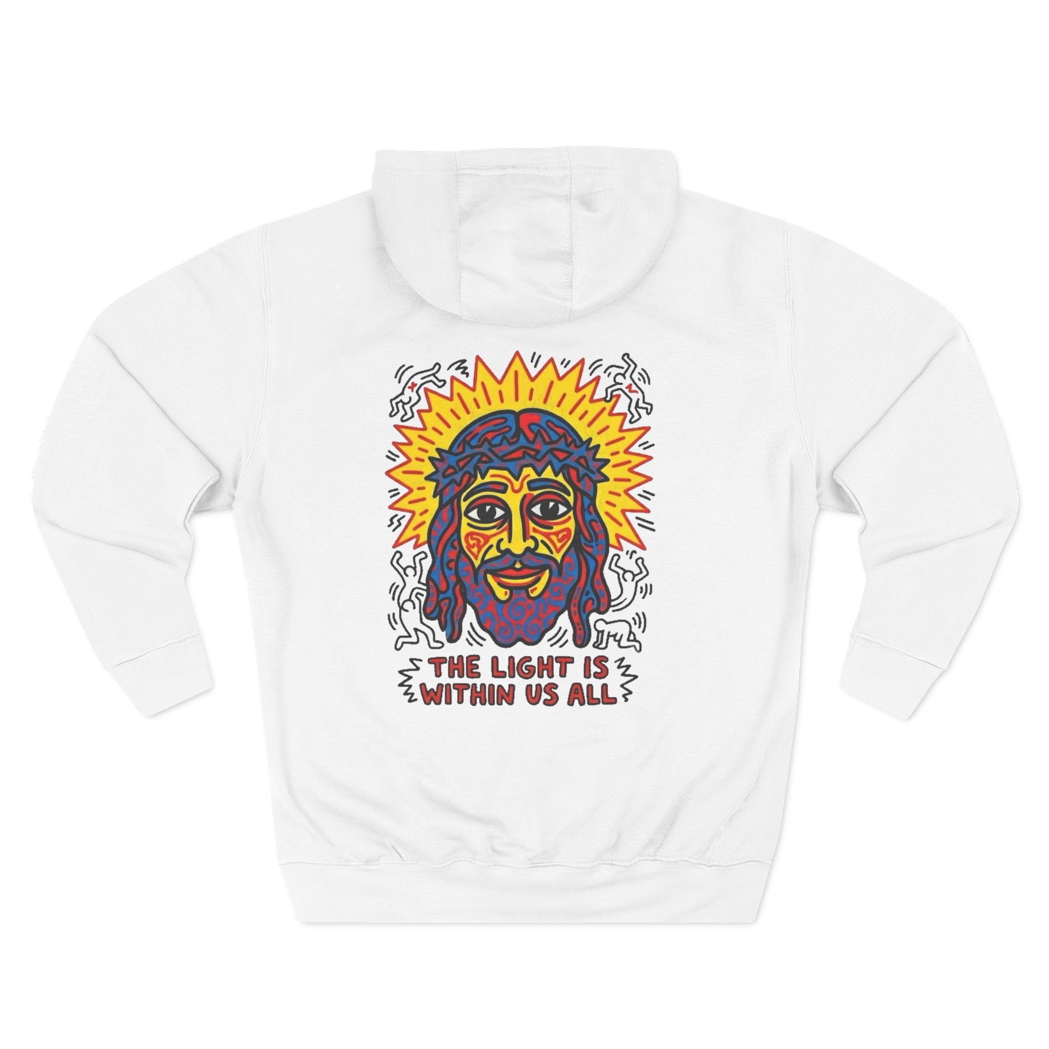 “The light” Three-Panel Fleece Hoodie