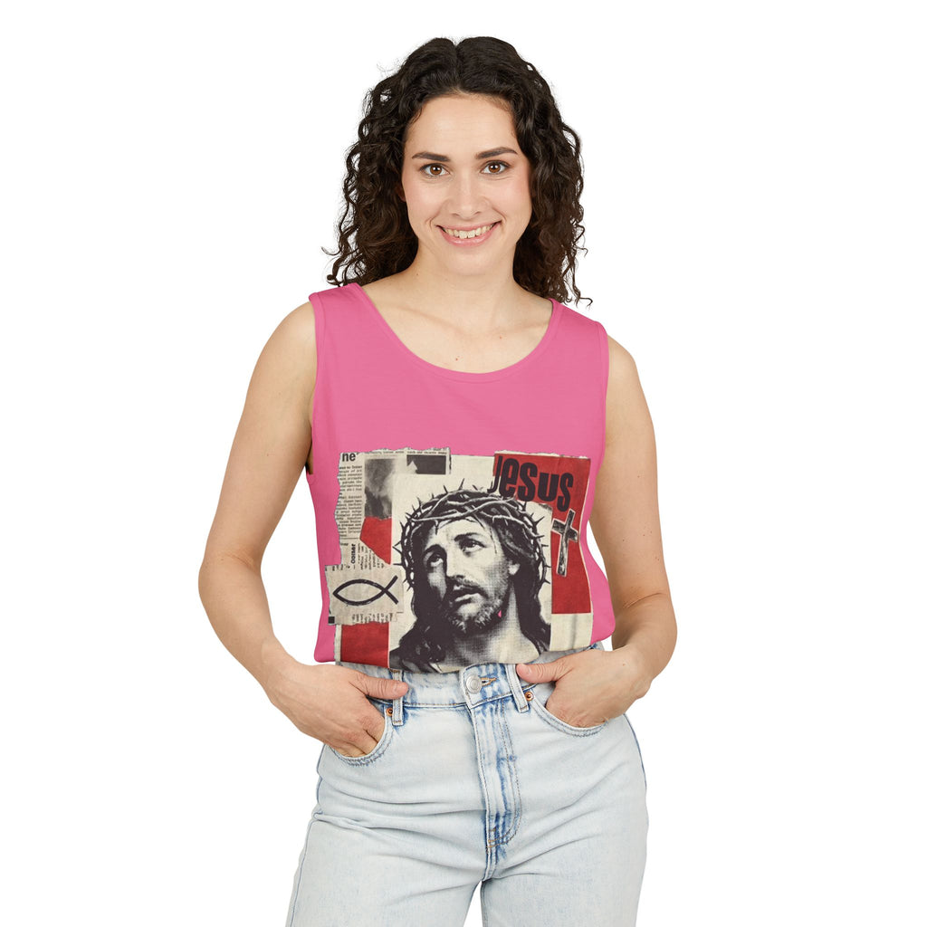 “Jesus lives” Unisex Tank Top