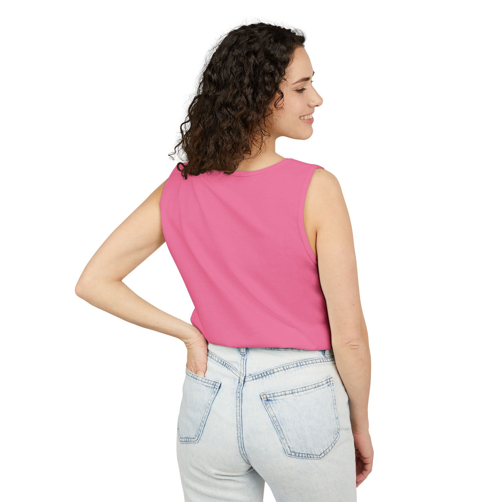 “The light” Unisex Garment-Dyed Tank Top