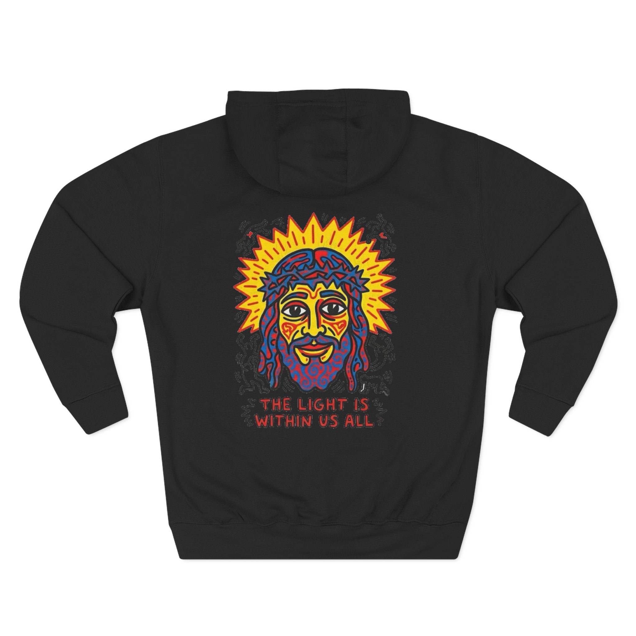 “The light” Three-Panel Fleece Hoodie