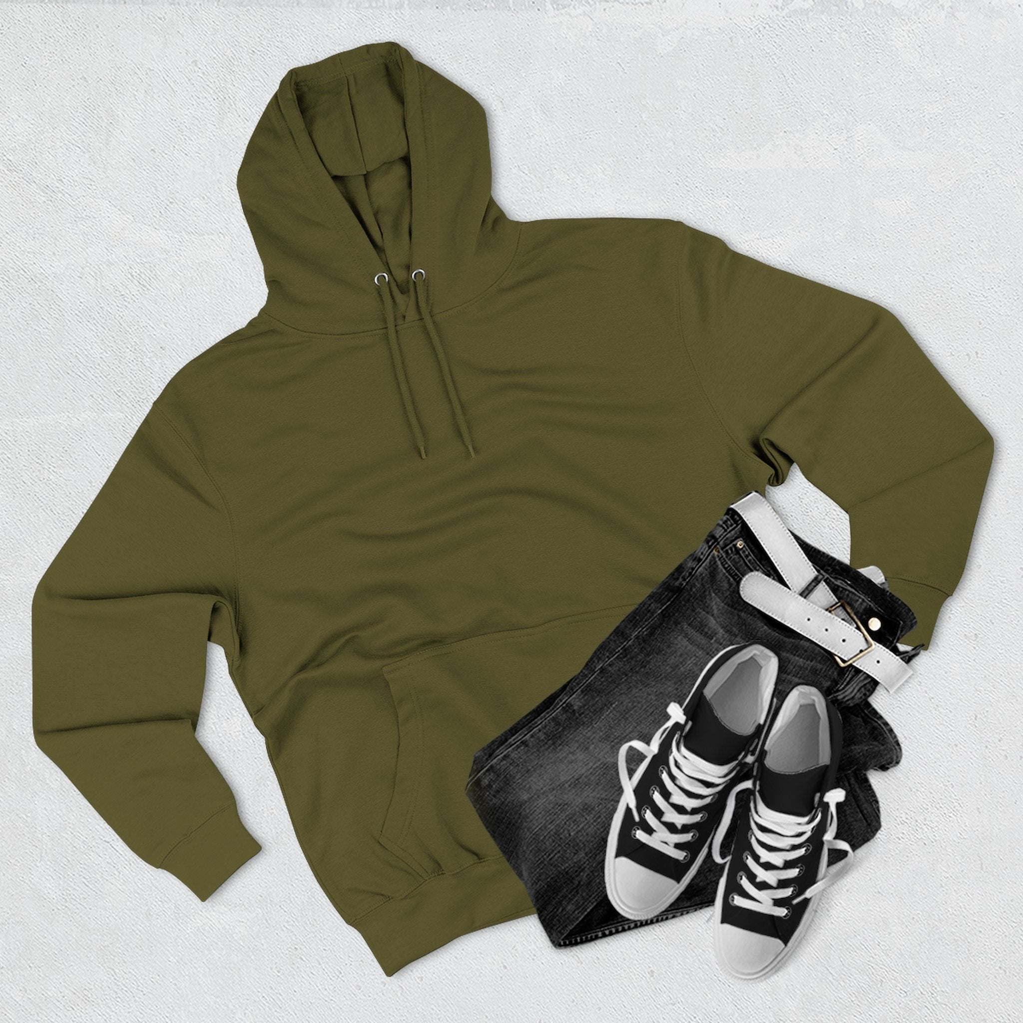 “Jesus lives”Three-Panel Fleece Hoodie