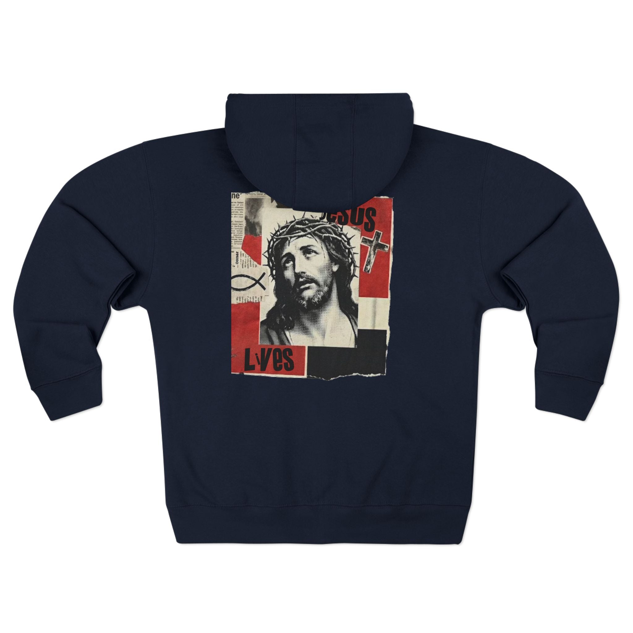 “Jesus lives” Unisex Zip Hoodie