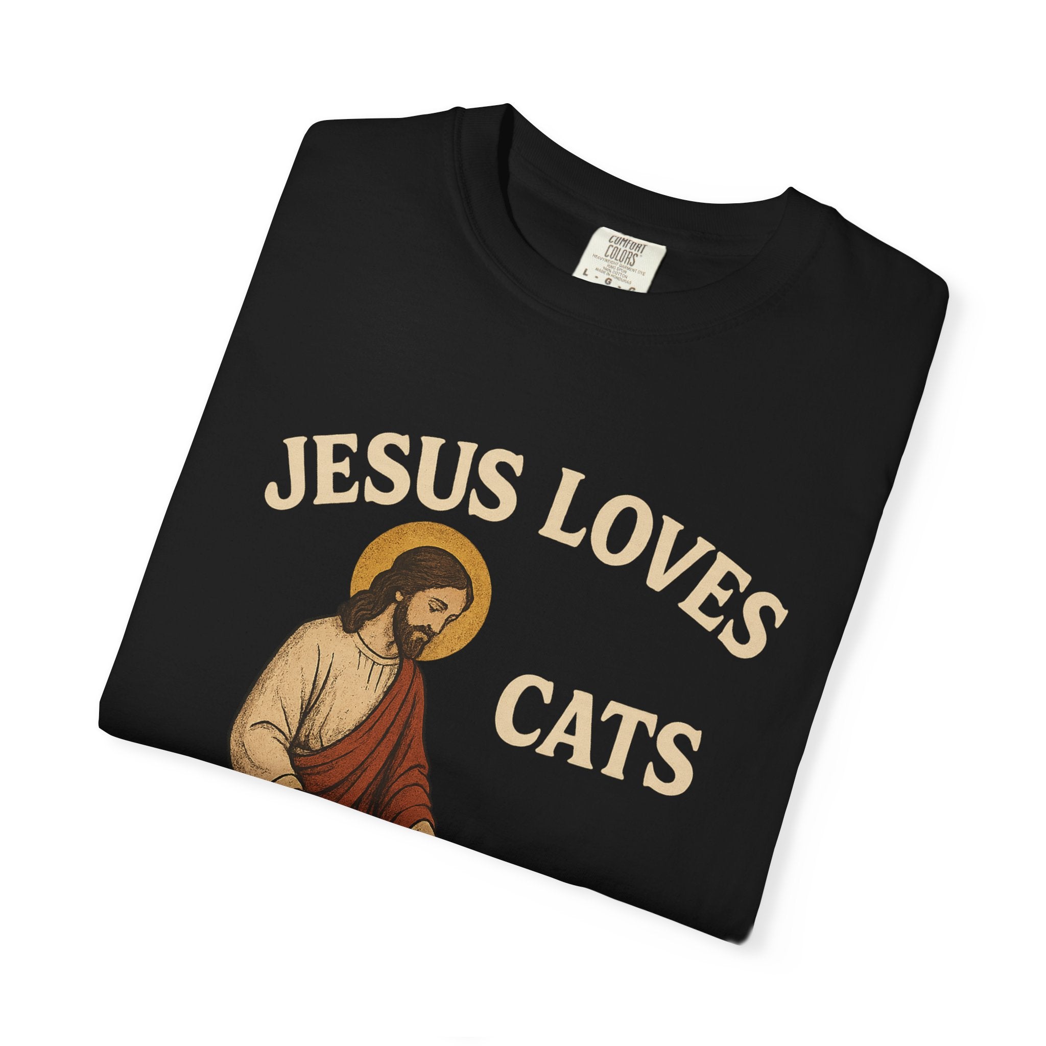 Jesus Loves Cats T-Shirt, Unisex