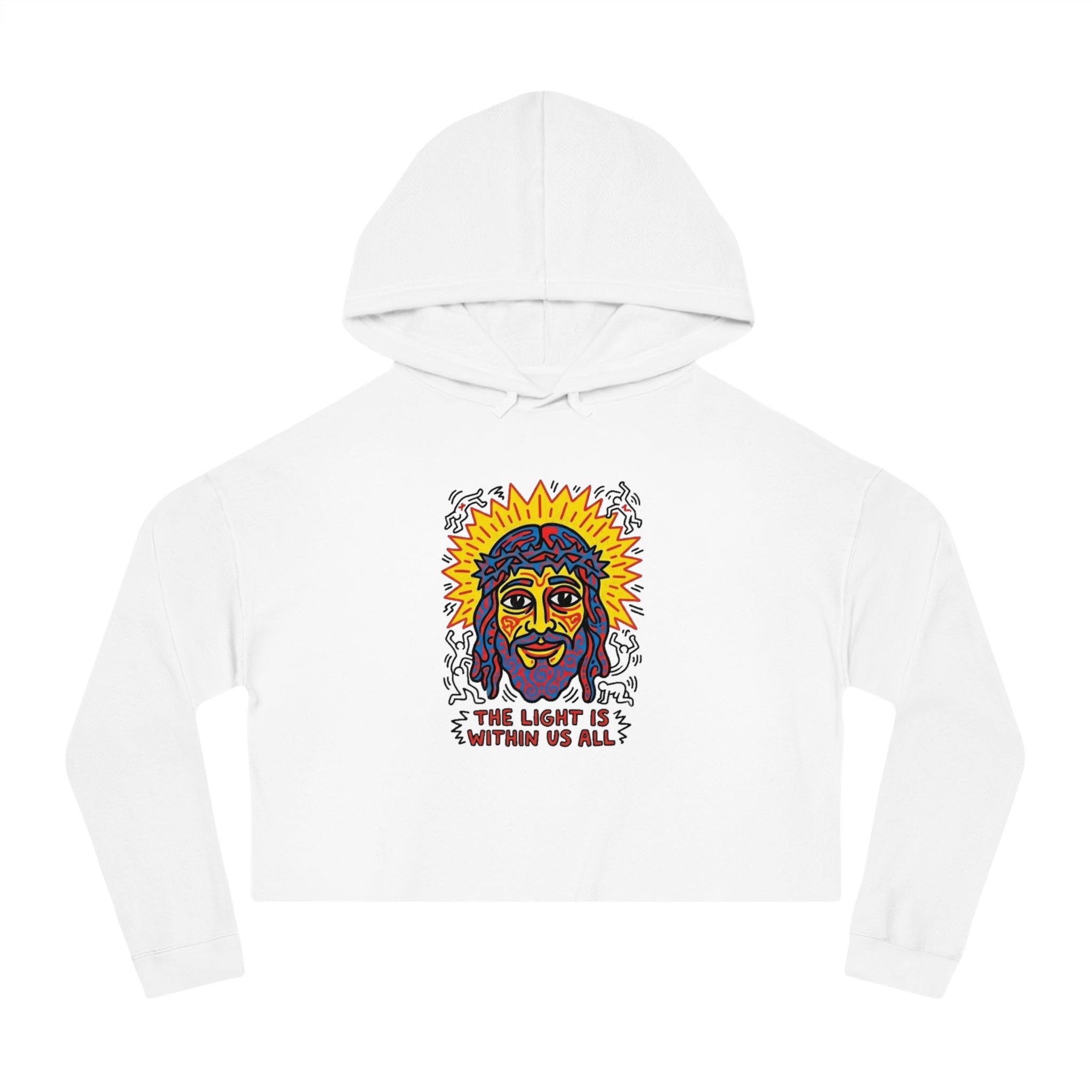 “The light” Women’s Cropped Hooded Sweatshirt