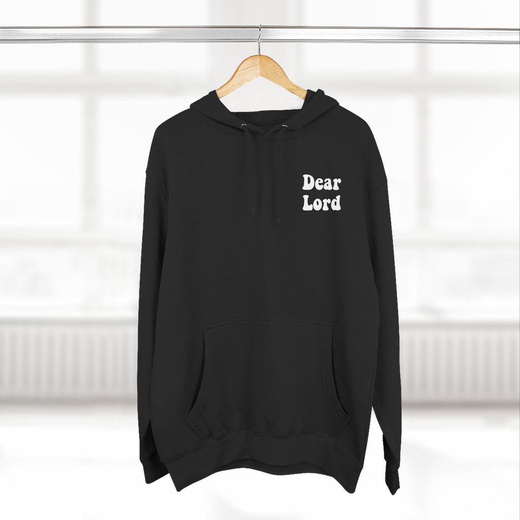 “Dear lord” Three-Panel Fleece Hoodie