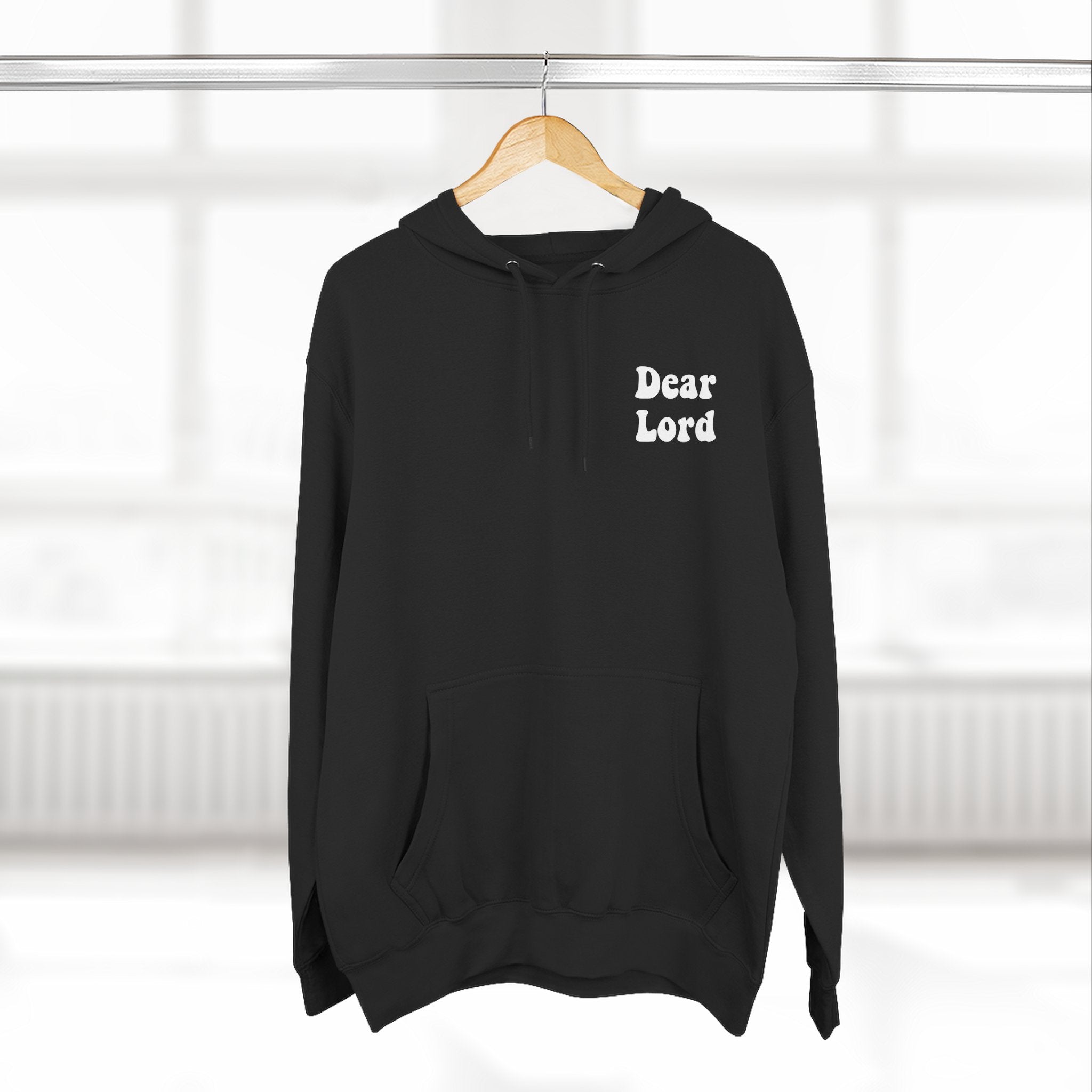 “Dear lord” Three-Panel Fleece Hoodie