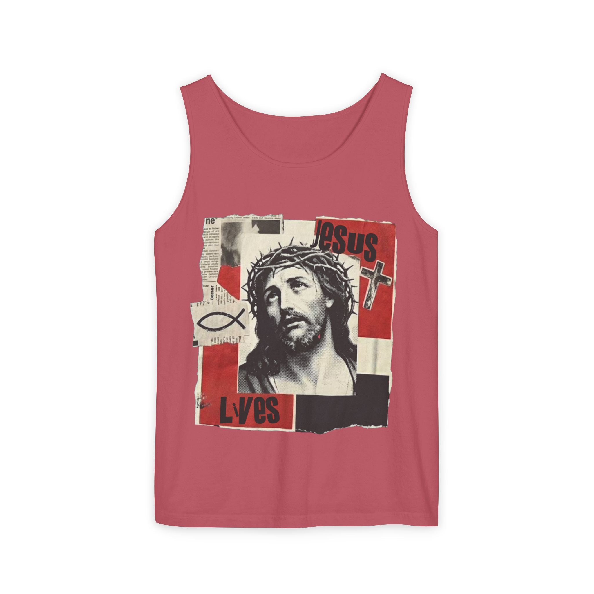 “Jesus lives” Unisex Tank Top