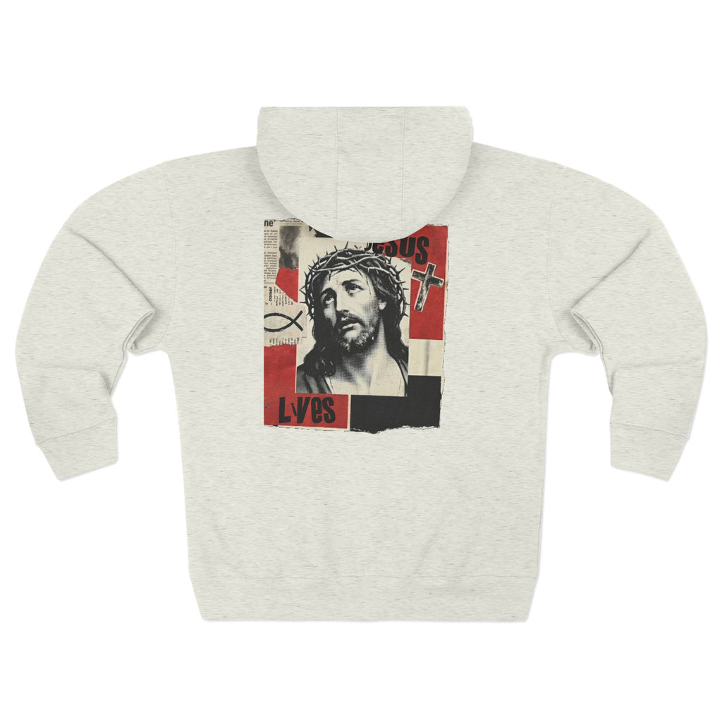 “Jesus lives” Unisex Zip Hoodie
