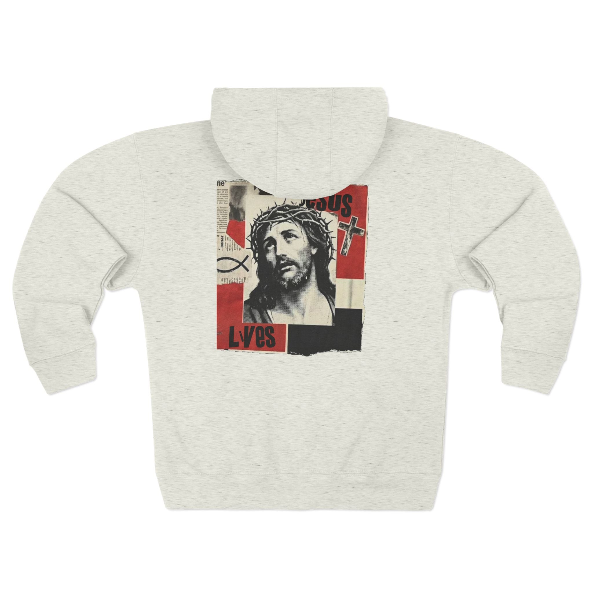 “Jesus lives” Unisex Zip Hoodie
